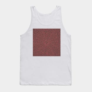 Radial Turing Pattern Square (Rose Gold) Tank Top